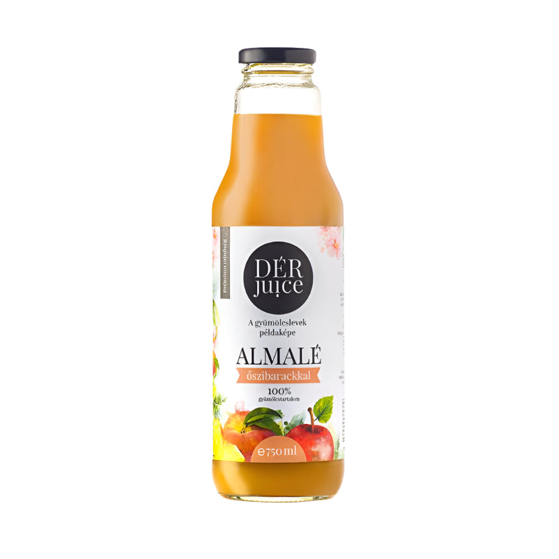 Dér Juice Almalé Őszibarackkal 100% 0,75l