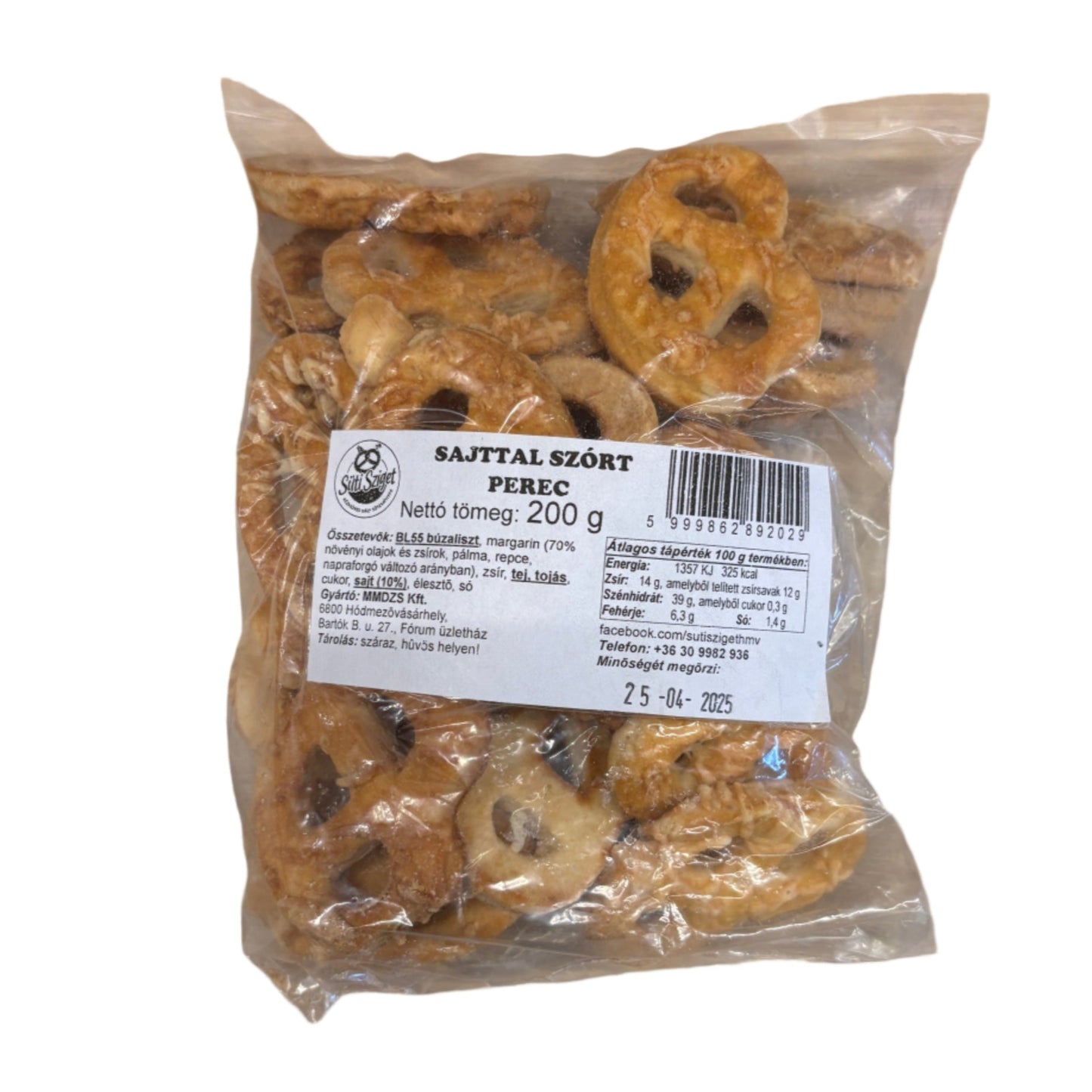 Sajttal szórt perec 200g