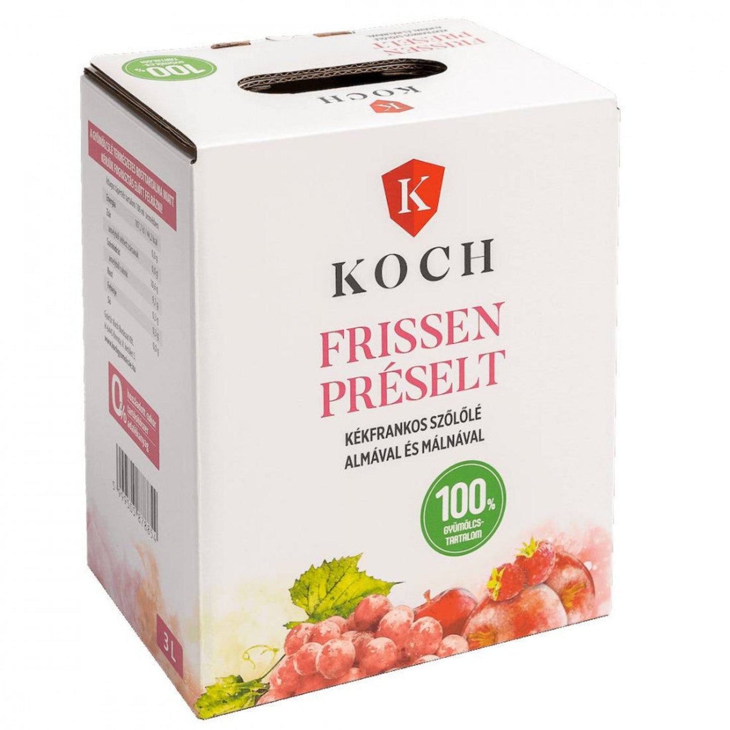 Koch frissen préselt szőlő-alma málnával 3l