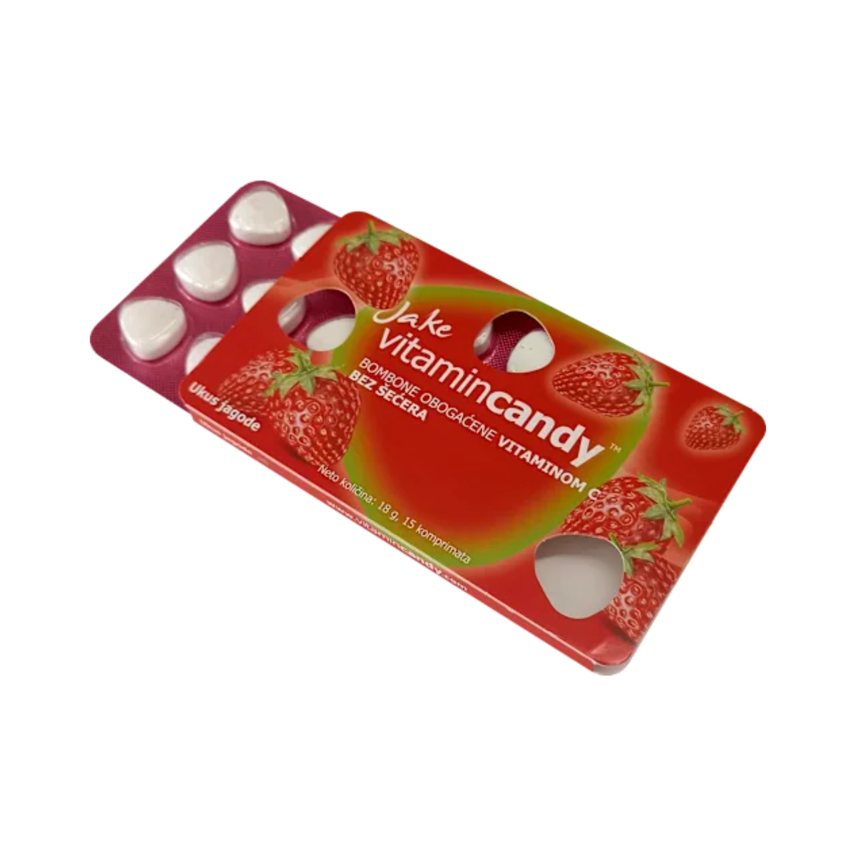 Jake Vitamincandy - Eper ízű cukorka 18g