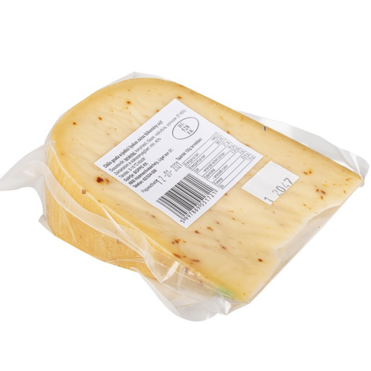 Boppe chilis gouda sajt (kb. 0,2kg/db)