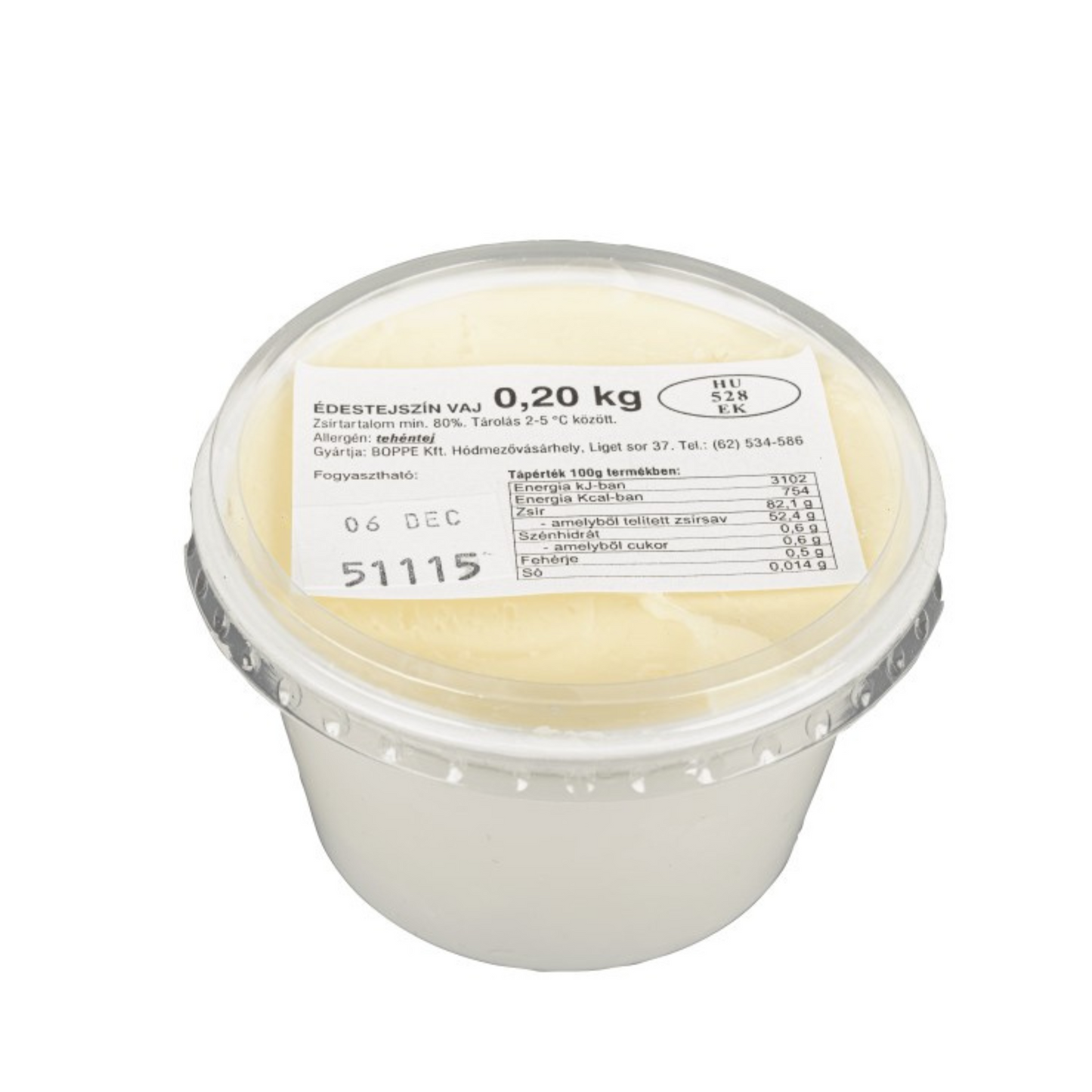 Boppe édestejszín vaj 200g