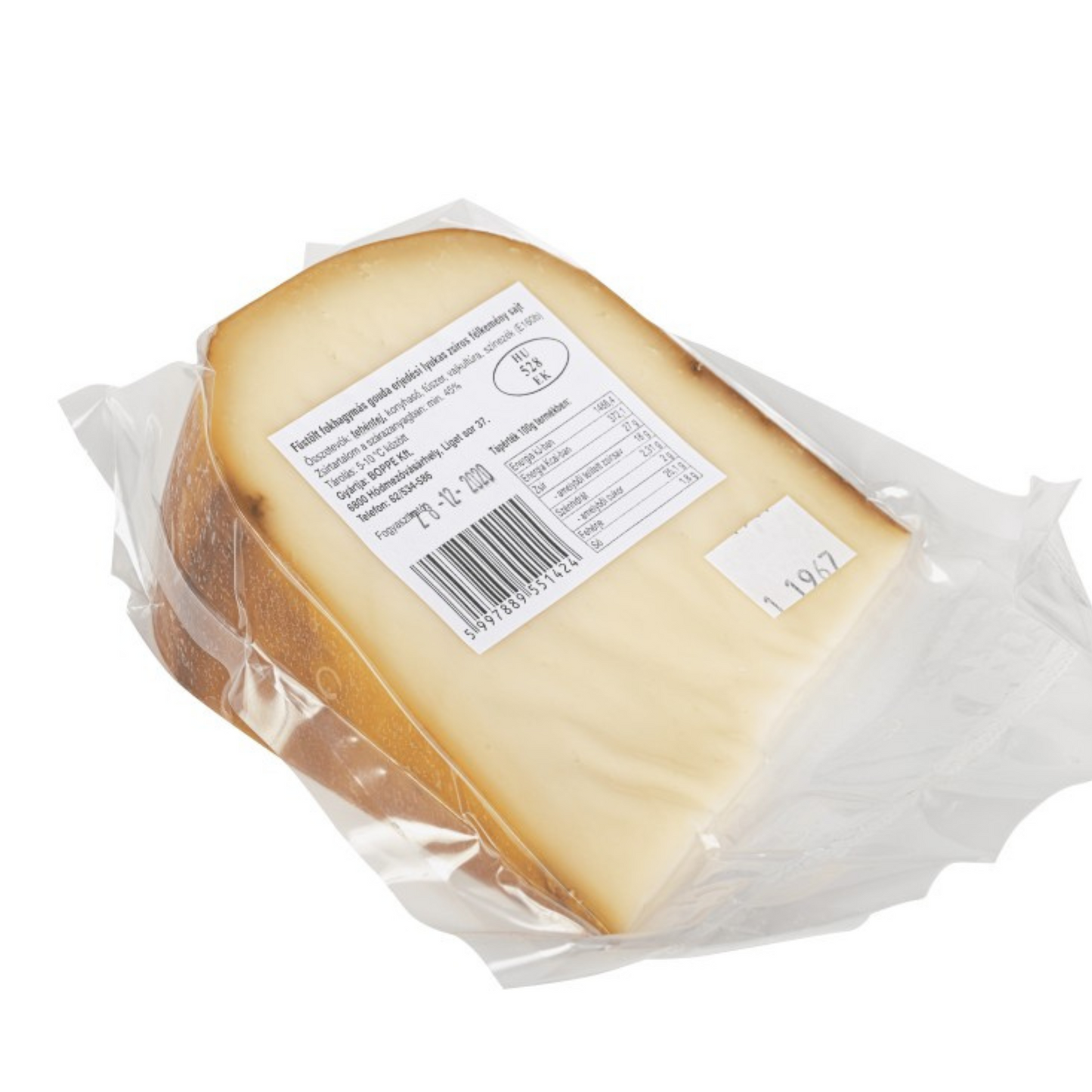 Boppe füstölt fokhagymás gouda sajt (kb. 0,2kg/db)