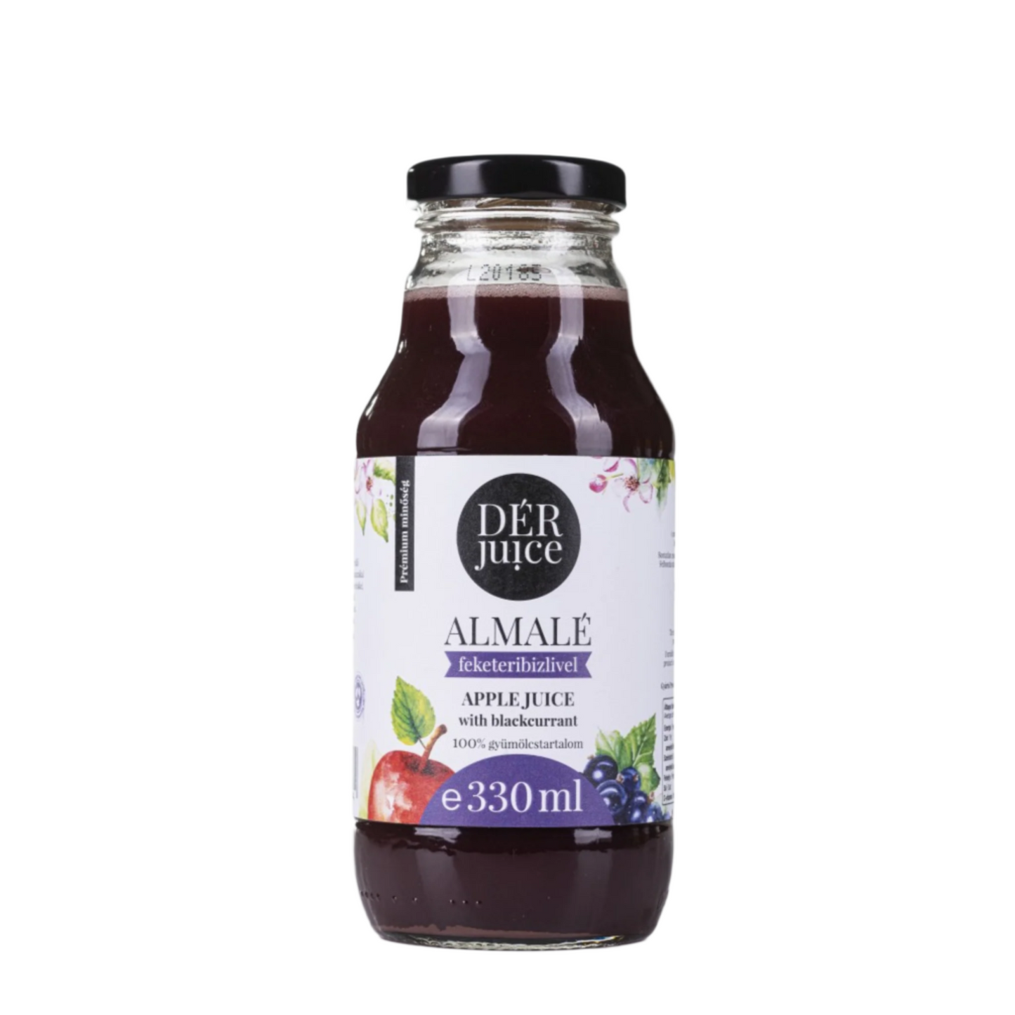 Dér Juice Almalé Feketeribizlivel 80-20% 0,33l