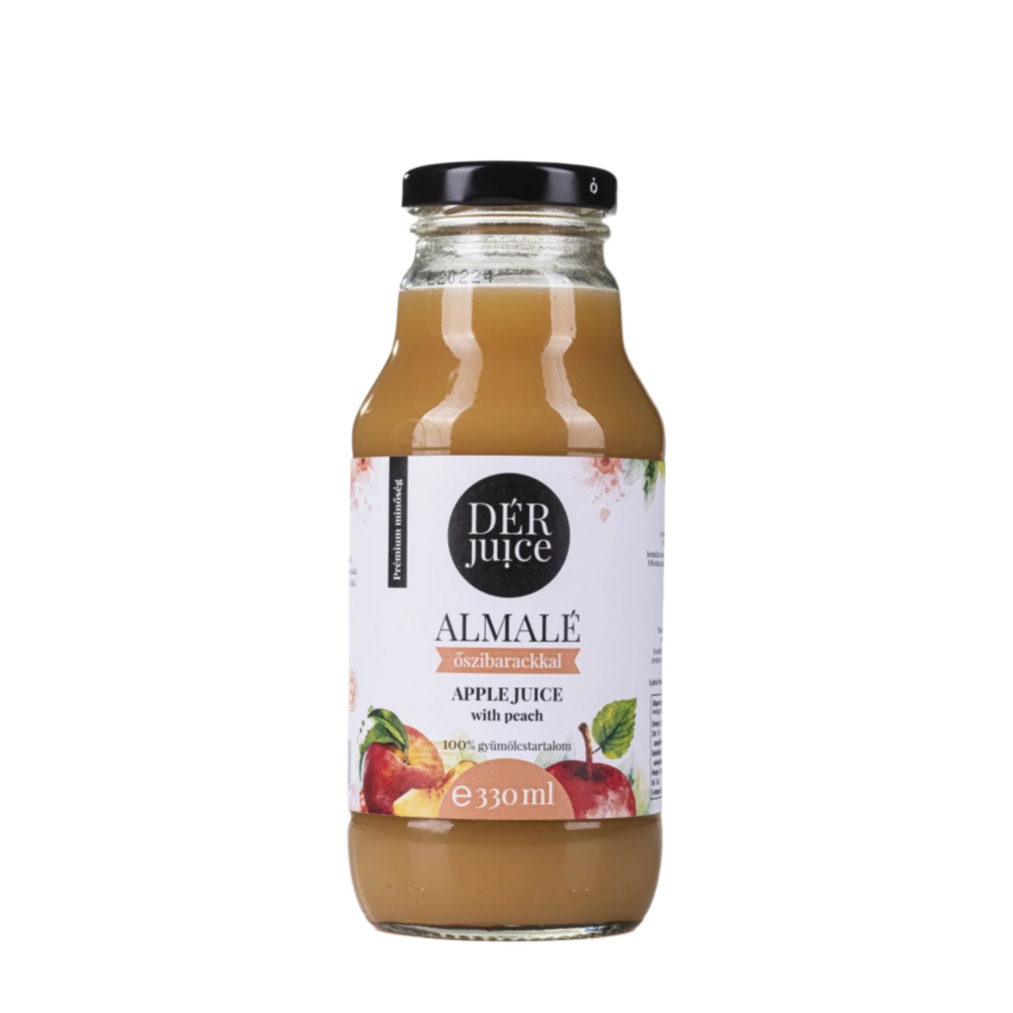 Dér Juice Almalé Őszibarackkal 100% 0,33l