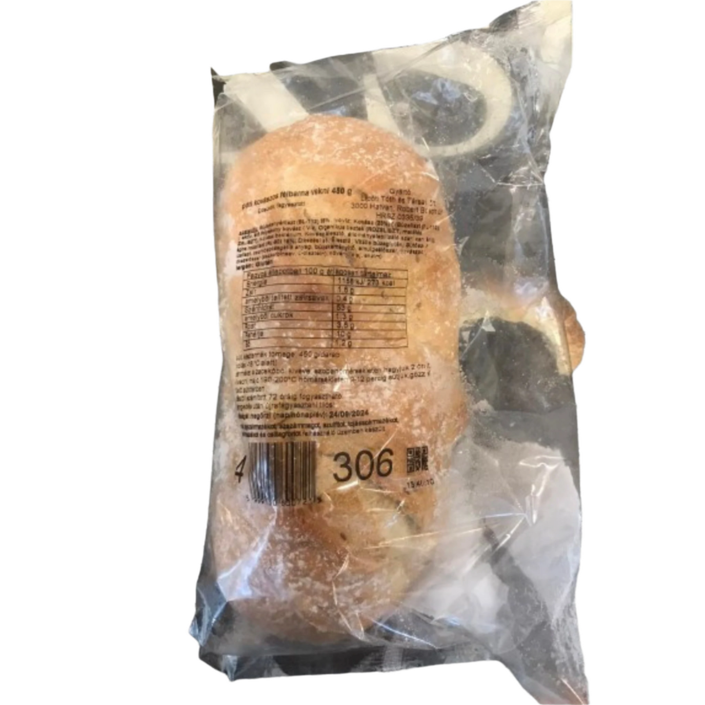 Fagyasztott kovászos félbarna vekni 450g