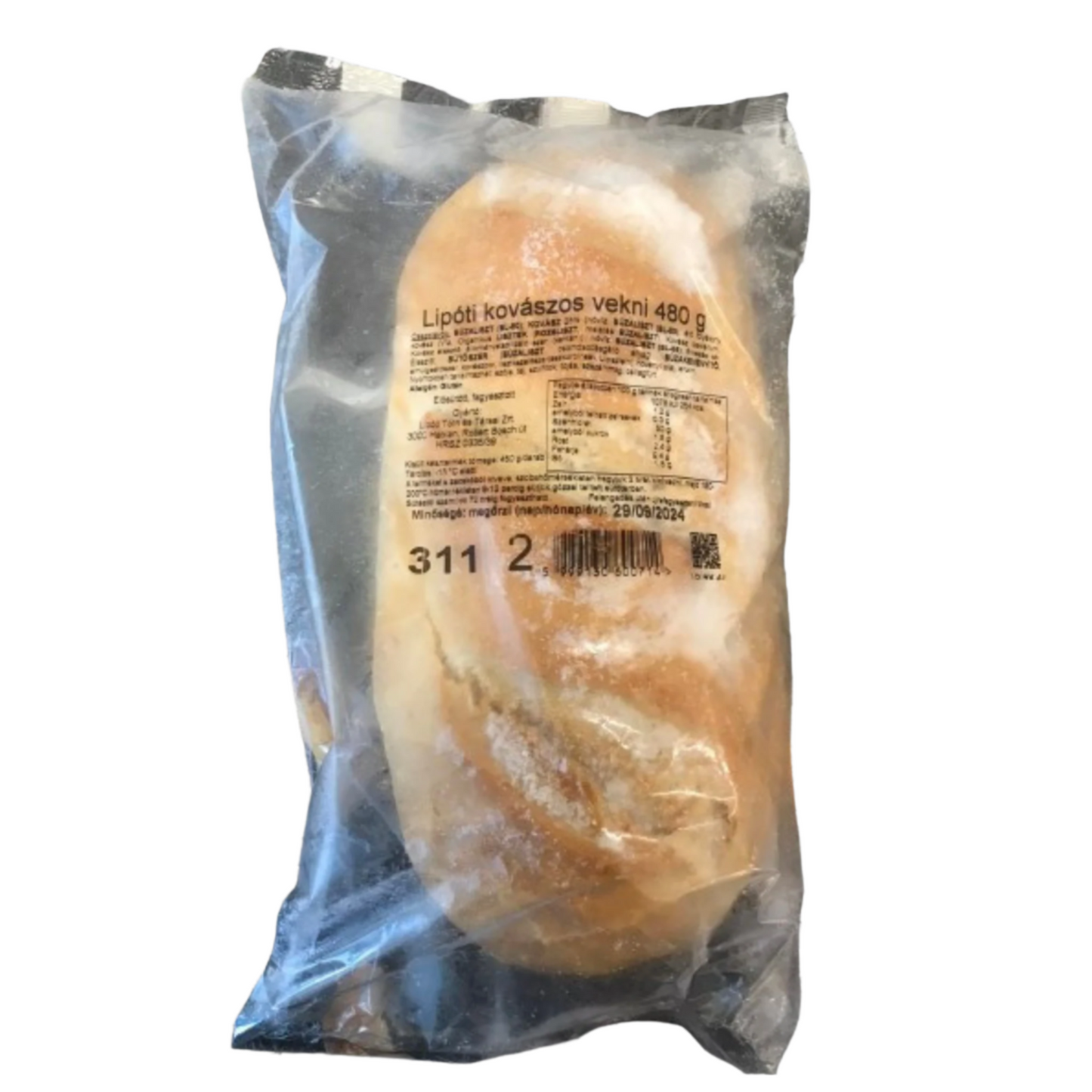 Fagyasztott kovászos vekni 450g