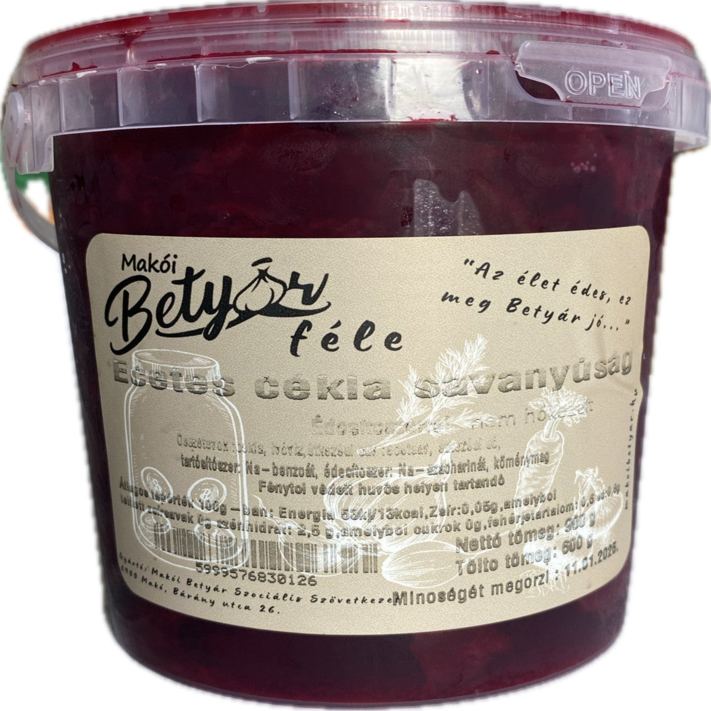 Ecetes cékla szeletelt 600g