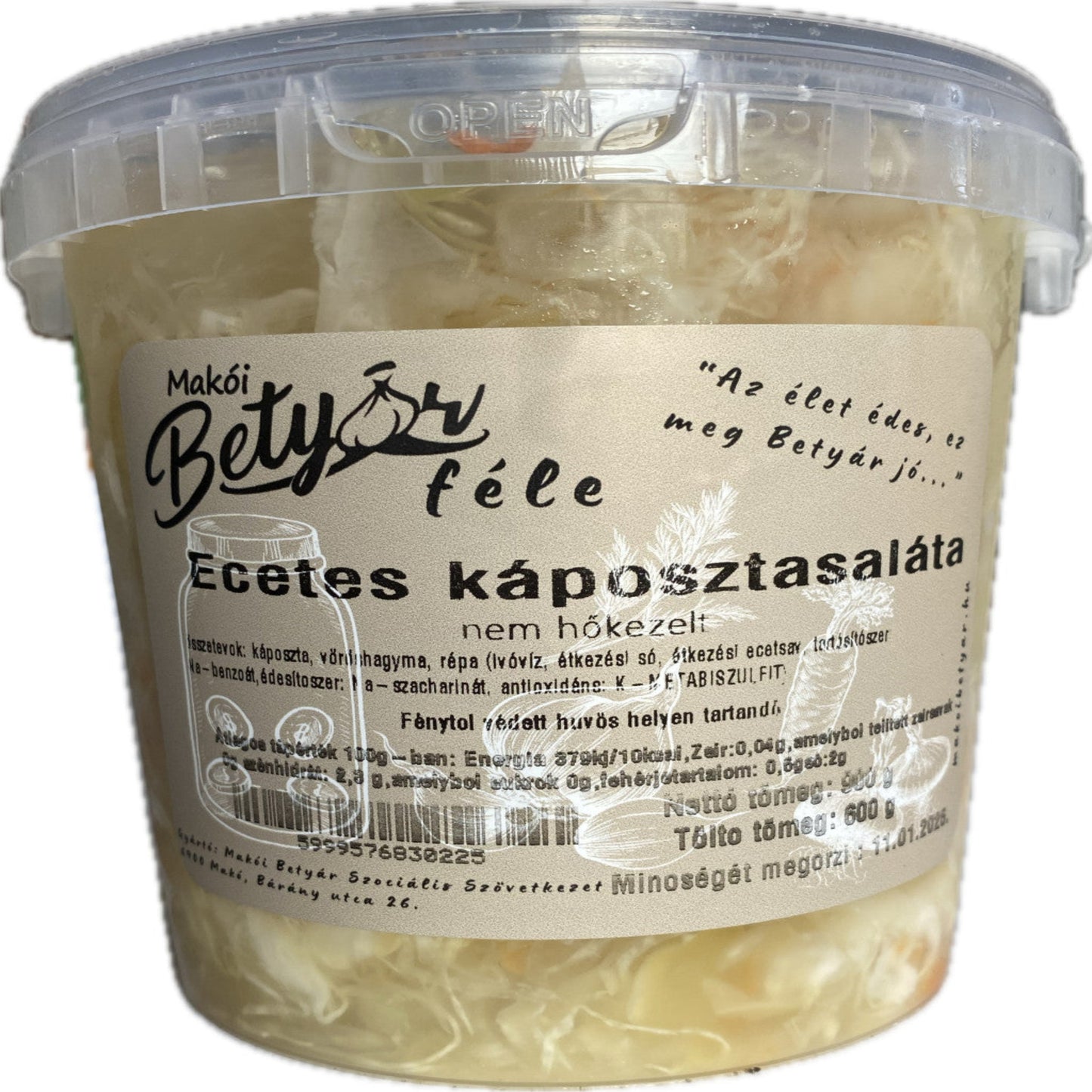 Ecetes káposztasaláta 600g