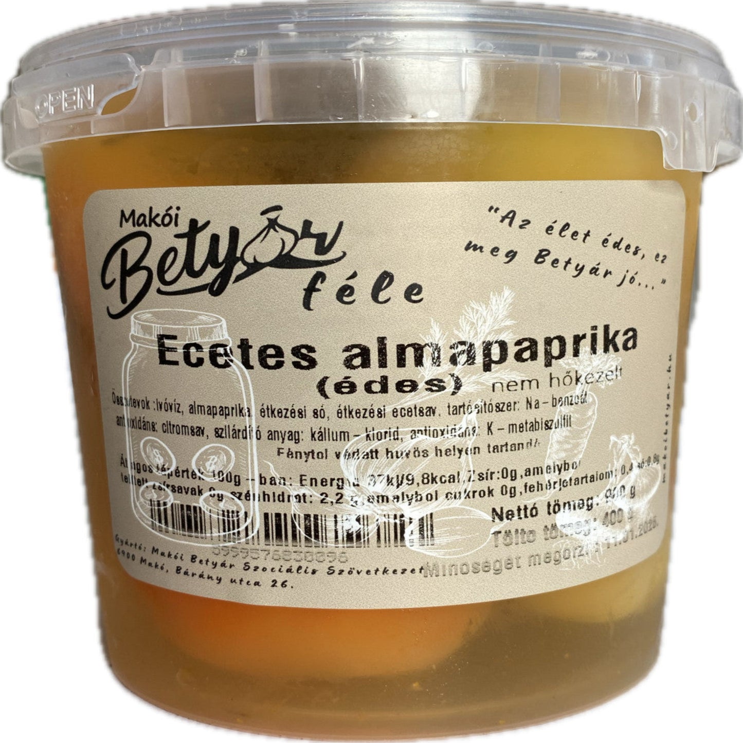 Káposztával töltött almapaprika (édes) 400g