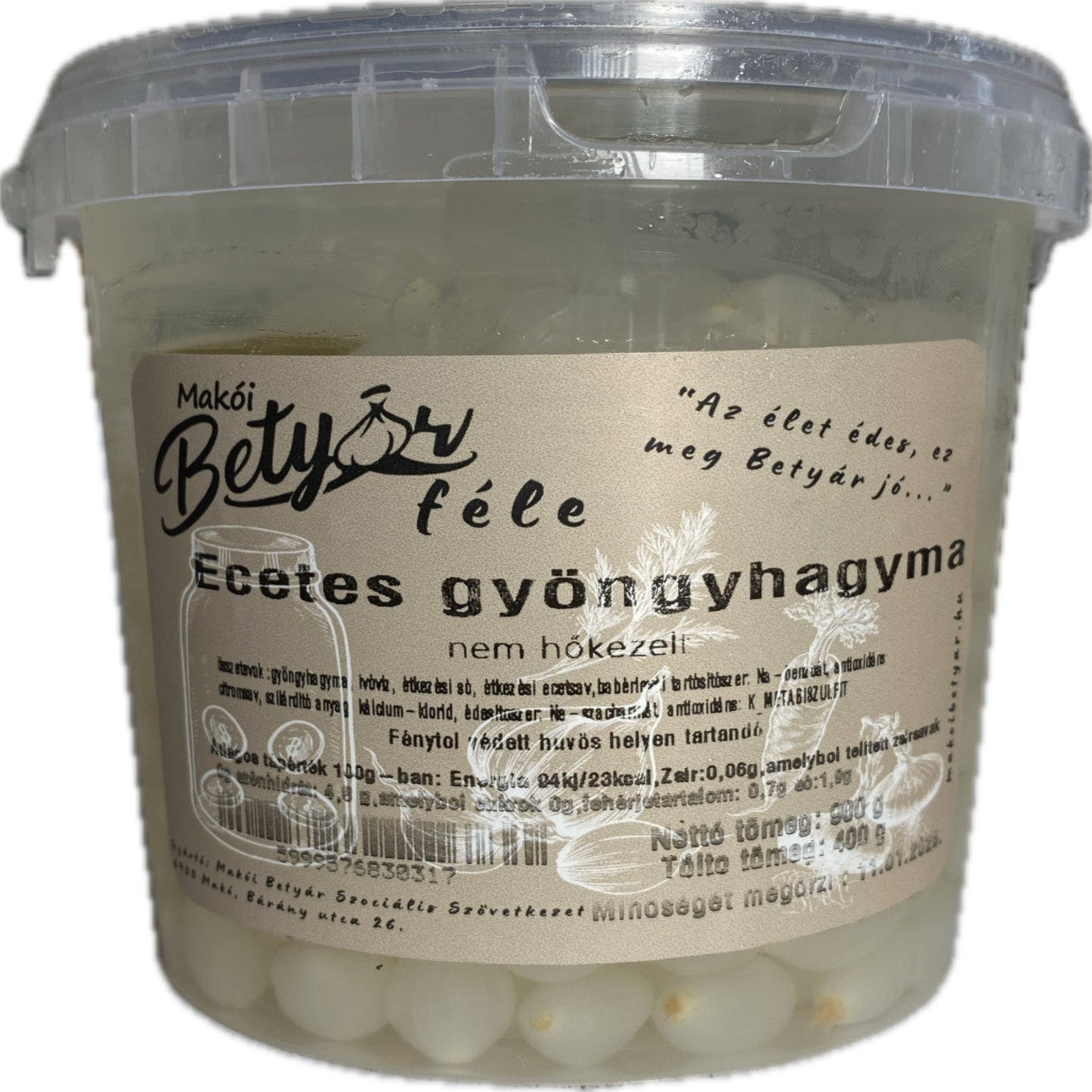 Ecetes gyöngyhagyma 400g