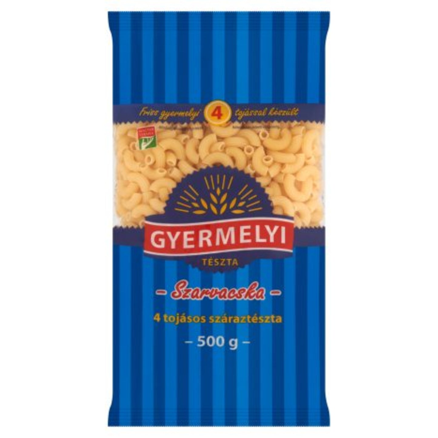Gyermelyi szarvacska tészta 4 tojásos 500g