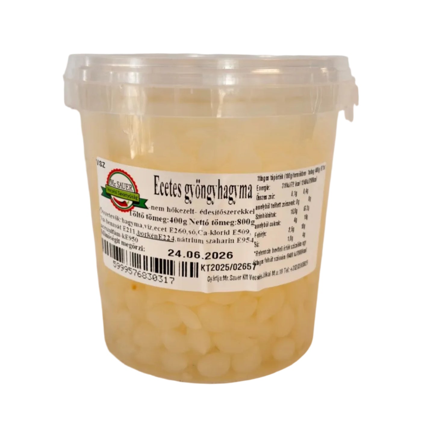 Ecetes gyöngyhagyma 400g
