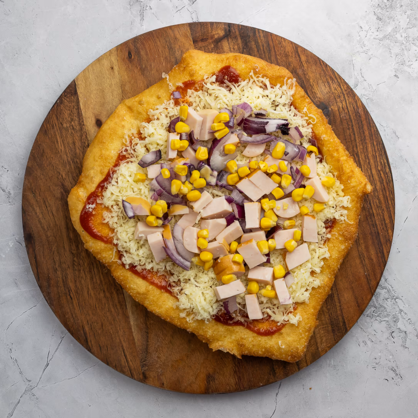 Pizzás extra lángos