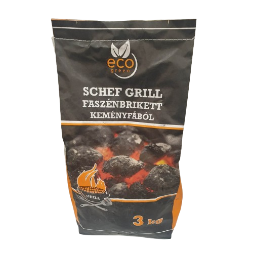 Grill faszénbrikett keményfából 3kg