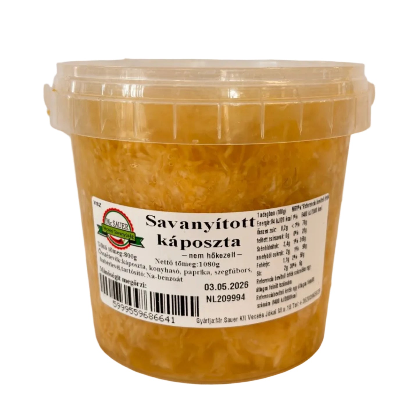 Savanyított káposzta 800g