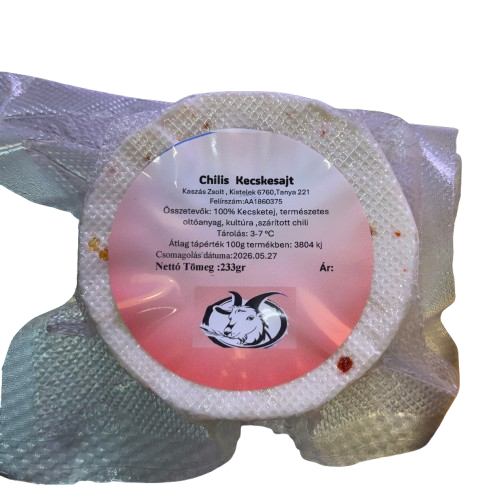 Chilis kecskesajt (1db ~350g)
