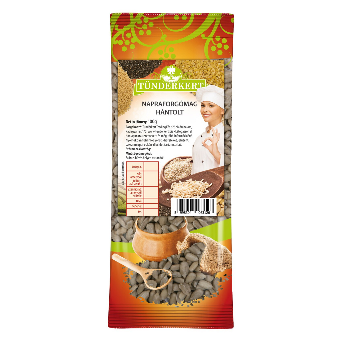 Napraforgómag hántolt 100g