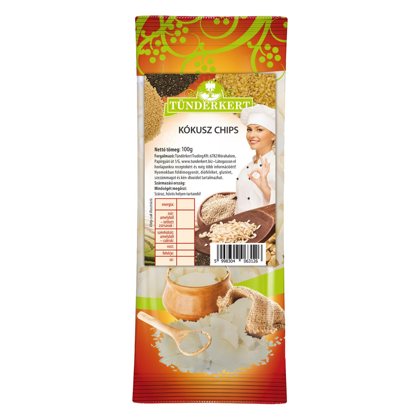 Kókusz chips 100g
