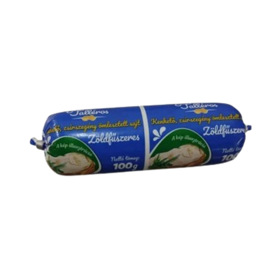 Talléros zöldfűszeres tömlős sajt 100g