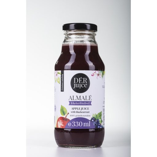 Dér Juice Almalé Feketeribizlivel 80-20% 0,33l